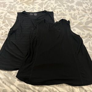 ZYIA and Reebok Black light weight Tank Tops for Women sz L